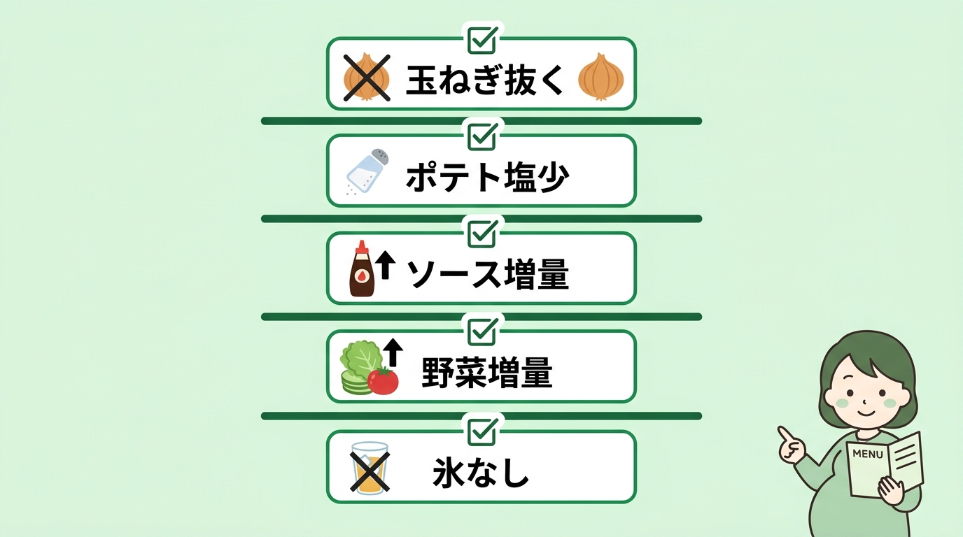 吐き気を抑えて美味しく食べるカスタム注文術5選