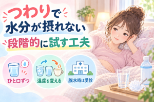 つわりで水分が摂れない時の対処法｜段階的に試す工夫