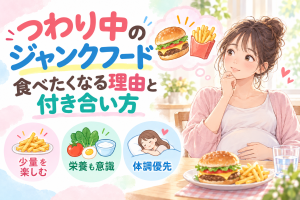 つわり中にジャンクフードを食べたくなる理由｜医学的背景と対処法