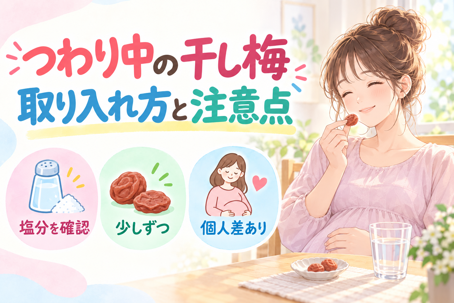 つわり中に干し梅が役に立つ理由──ママの実体験と活用のコツ