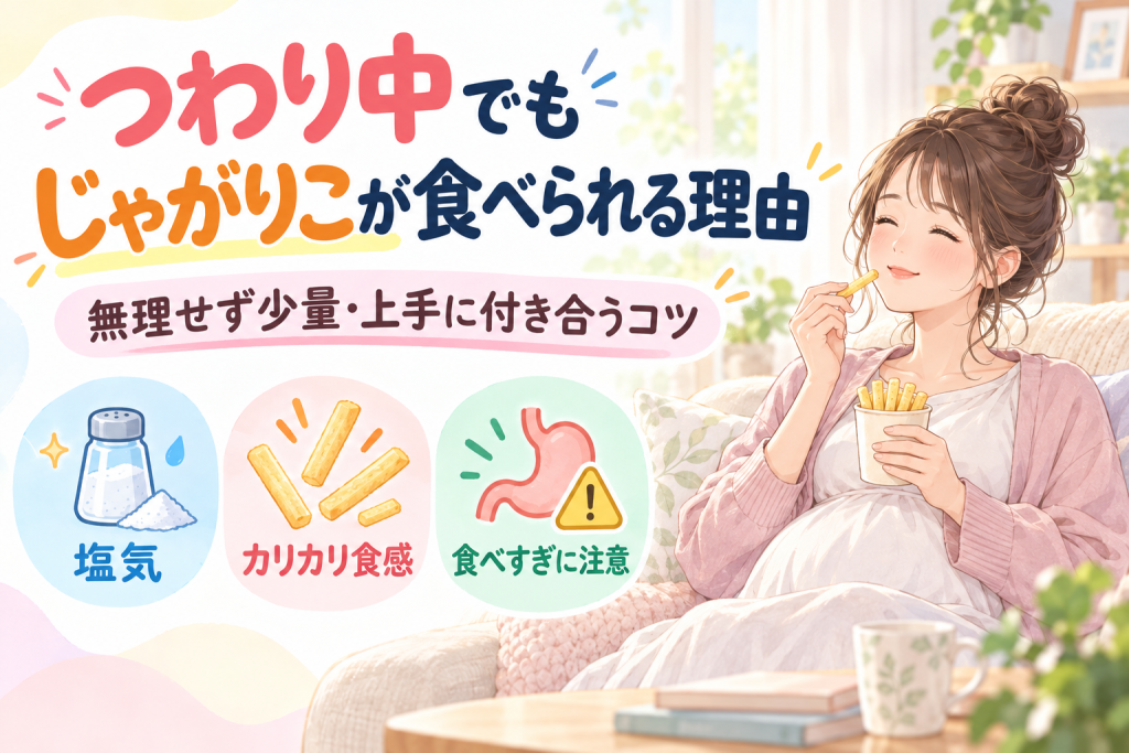 つわり中でも「じゃがりこ」が食べられる理由と注意点｜妊婦さんが語るリアル体験