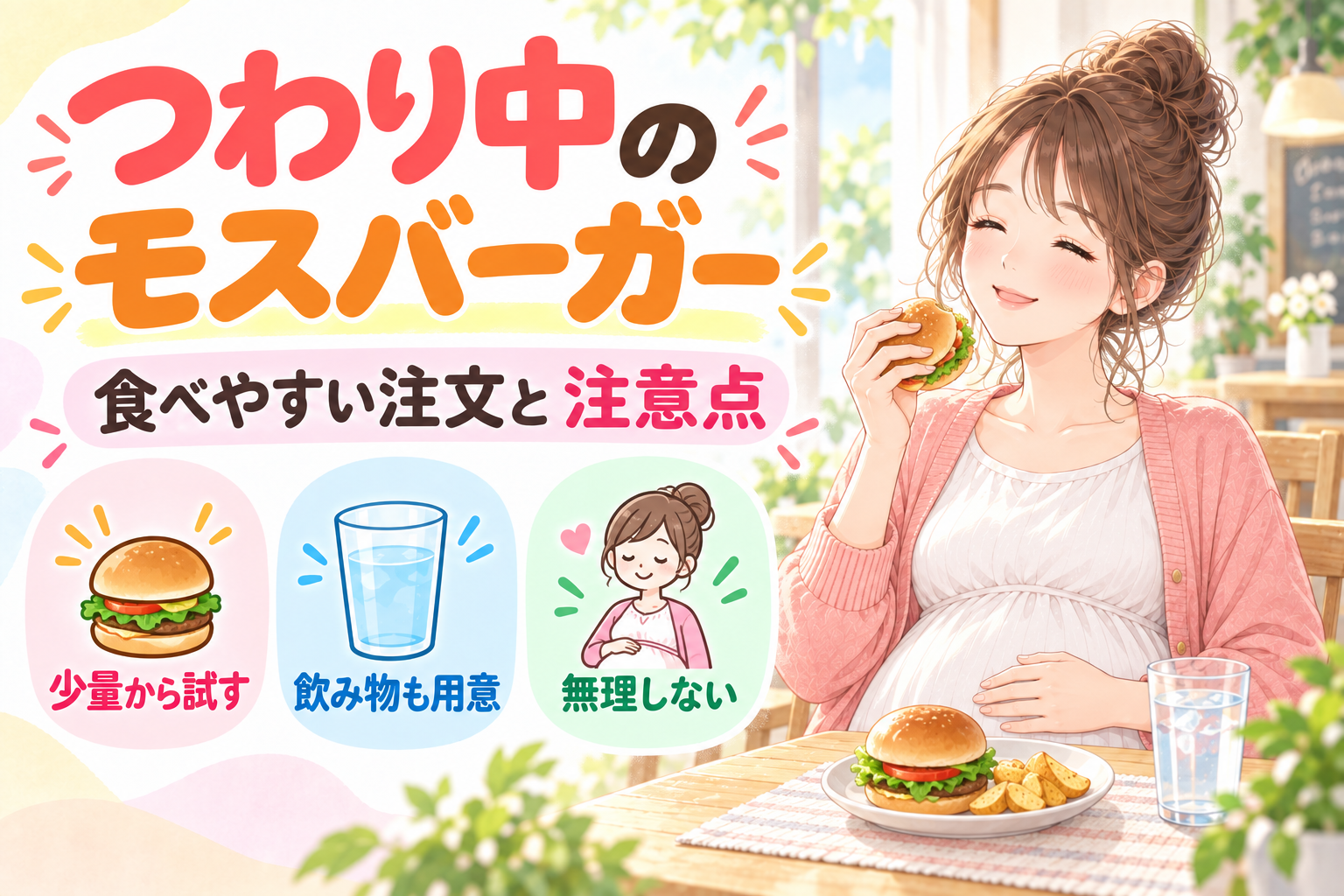 つわりでモスバーガーが食べたい!吐かない注文術5選と推奨メニュー