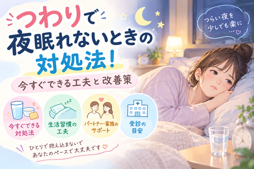 つわりで夜眠れないときの対処法！今すぐできる工夫と改善策